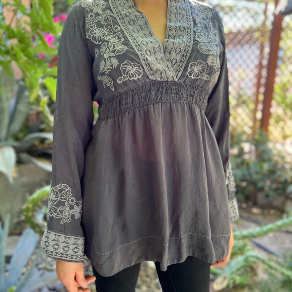 Johnny Was Cupra Rayon Embroidery Tunic - Picture 7 of 11